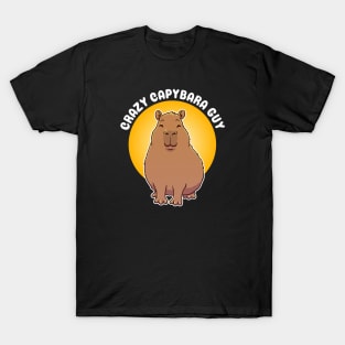 Cute Crazy Capybara Guy T-Shirt